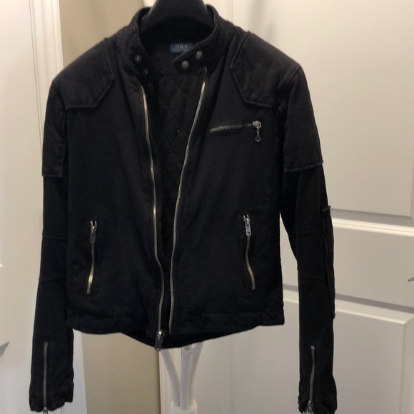 Polo Ralph Lauren Jackets & Blazers - Polo Ralph Lauren Cotton Moto Jacket